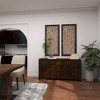 Wood Floral Handmade Intricately Carved Scroll Wall Decor Brown - Olivia & May: Vertical Botanical Art, Traditional Style - 2 of 4