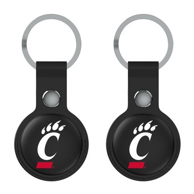 Keyscaper NCAA Big 12 Universities Insignia Black Airtag Holder 2-Pack