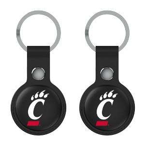 Keyscaper NCAA Big 12 Universities Insignia Black Airtag Holder 2-Pack - 1 of 4