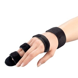 OTC Finger Immobilizer Hand Splint, Fracture Recovery Support, Trigger Finger Pain Relief - 1 of 4