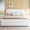 California King/King Size Upholstered Platform Bed with Headboard - ModernLuxe - 2 of 4