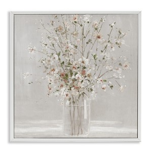 Stupell Industries Neutral Flower Vase Arrangement, 24" x 24" - 1 of 4