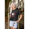 Retro Betty Boop Cartoon Head Roses Womens Graphic T Shirt Tees Brisco Brands - 4 of 4