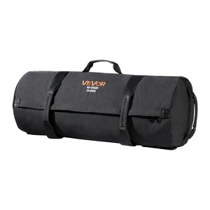 VEVOR Workout Sandbag, Heavy Duty Workout Power Bags with Handles, 50-125 lbs Adjustable Slam Bag for Fitness Strength Weight, (Unfilled)Black - 1 of 4