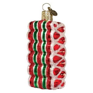 Old World Christmas 3.25 In Ribbon Candy . Ornament Sweets Food Tree Ornaments - 1 of 3