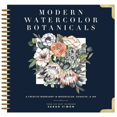 Modern Watercolor Botanicals - by  Sarah Simon (Hardcover)