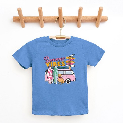 The Juniper Shop Summer Vibes Dog Toddler Short Sleeve Tee - image 1 of 2