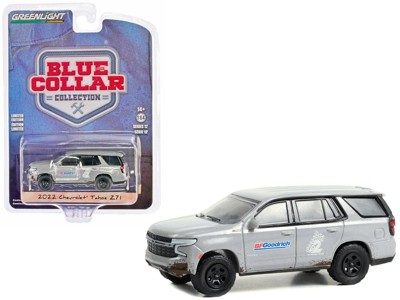 2022 Chevrolet Tahoe Z71 Gray Met. (Dirty) "BFGoodrich" "Blue Collar Collection" Series 12 1/64 Diecast Model Car by Greenlight