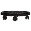VidaXL Plant Trolleys with Wheels 2 pcs Diameter 11.8 in. Black 374.8 lb - 3 of 4