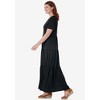 Woman Within Plus Size Short-Sleeve Tiered Dress - 4 of 4