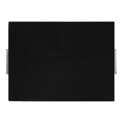 Samana Silver Hammered Stainless Steel Rectangular Tray