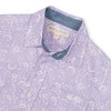 Hope & Henry Boys' Short Sleeve Linen Shirt with Side Vent, Kids - 4 of 4