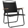 vidaXL Camping Chairs 2 pcs Black 21.3"x21.7"x30.7" Oxford Fabric - 3 of 4