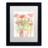 Trademark Fine Art -Sheila Golden 'Red Poppy Impressions' Matted Framed Art - 2 of 4