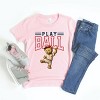 The Juniper Shop Play Ball Baseball Bear Youth Short Sleeve Tee - 3 of 4