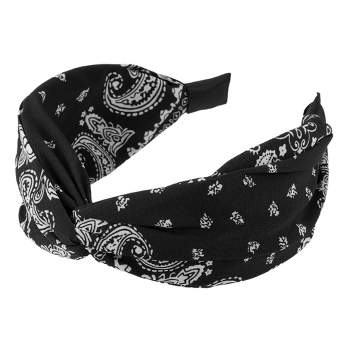 Unique Bargains Women\'s Satin Twist Headband Hairband 1.2\