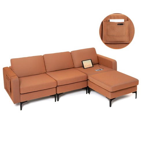 Magnolia Sectional Sofa With Pillows - Novogratz : Target