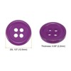 Unique Bargains Resin DIY Craft Flat 4-Hole Sewing Buttons 100 Pcs - 2 of 4