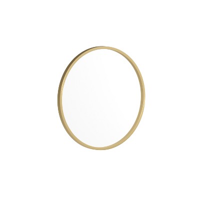 Emma and Oliver Wall Mounted Mirror with Iron Frame, Silver Backing and Shatterproof Glass for Entryways, Bathrooms and More