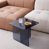 Hrinhom 17.7"W Tempered Glass SideTable - 2 of 4