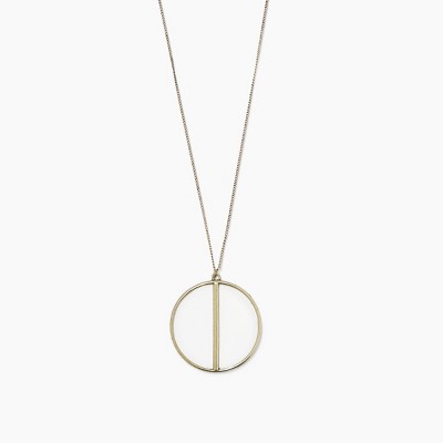 sanctuaire Stained Glass Circle Necklace Antique Gold