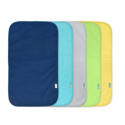 green sprouts Stay-Dry Burp Pads (5pk) - Blue Set