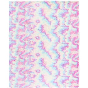 Rainbow Shag RBO100 Flatweave-Power Loomed Skid-Resistant Indoor Rugs - Safavieh - 1 of 4