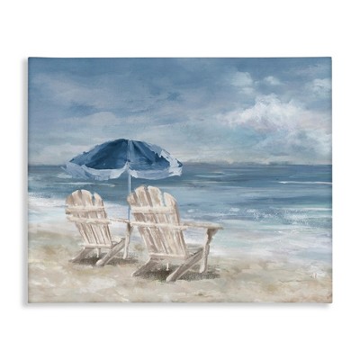 Stupell Industries Serene Beach Chairs, 20" x 16"