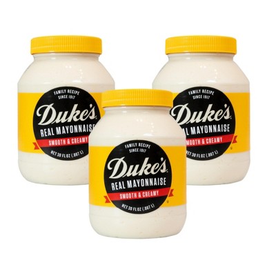 Duke's Real Mayonnaise, 30 Oz. Jar (Pack of 3)