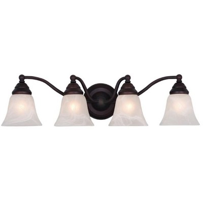 Stanford Oil Burnished Bronze 4-Light Vanity Fixture