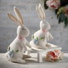 8.5"H Sullivans Resting Bunny Characters Set of 2  Multicolor - 3 of 4