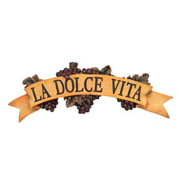 Design Toscano La Dolce Vita Wall Plaque