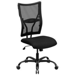Emma and Oliver 400 lb. Big & Tall Black Mesh Executive Swivel Ergonomic Office Chair - 1 of 4