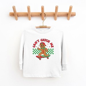 The Juniper Shop Gingerbread Man Skateboard Toddler Long Sleeve Tee - 1 of 3