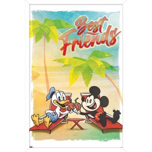 Trends International Disney Mickey Mouse & Donald - Best Friends Framed Wall Poster Prints - 1 of 4