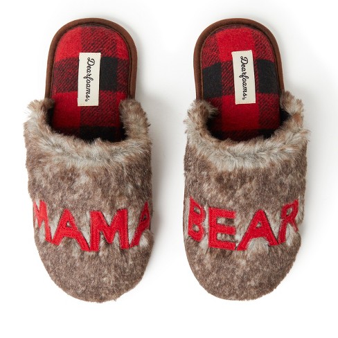 Dearfoam slippers womens mama hot sale bear