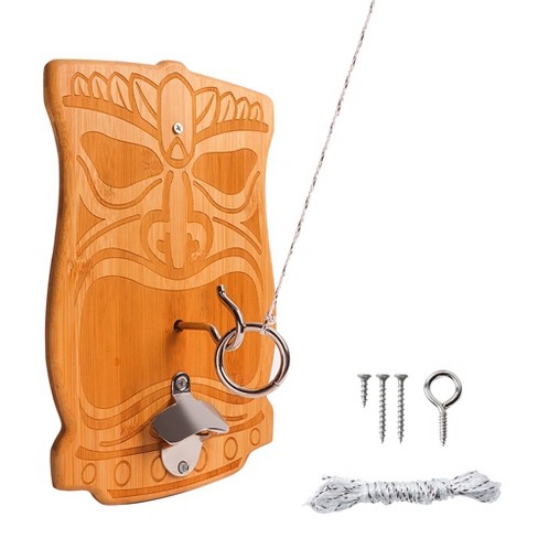 Gse Tiki Face Ring Toss Hook Game, Wall Mount Hook And Ring Toss Game ...