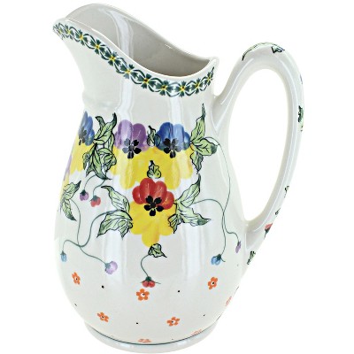 Blue Rose Polish Pottery 601 Millena Pitcher