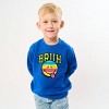 The Juniper Shop SmileyWorld Bruh Paint Drip Distressed Toddler Sweatshirt - 2 of 4