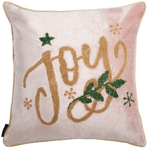 Safavieh Holiday Tree Pillow - Maroon / Gold