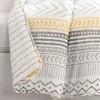 50"x60" Hygge Geo Reversible Cotton Throw Blanket Yellow/Gray - Lush Décor: Scandinavian Design, 100% Cotton, OEKO-TEX Certified - 3 of 4