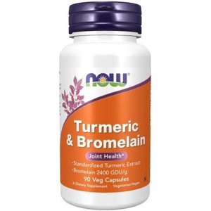 Turmeric and Bromelain by Now Foods  -  90 VegCap - 1 of 3