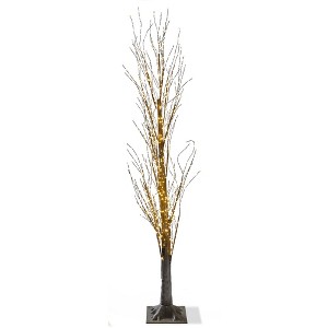 TAG Twinkle LED Pine Tree Christmas Winter Tabletop Mantel Decorations 5 ft - 1 of 3