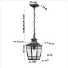 YUHAO Outdoor Gazebo and Porch Anti-Rust Waterproof Outdoor Ceiling Light Modern  Black(1 PACK) - 3 of 4