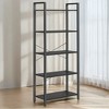 VASAGLE 5-Tier Tall Bookshelf, Bookcase with Steel Frame, Book Shelf for Living Room, Home Office, Study, 11.8 x 26 x 60 Inches, Industrial Style - 2 of 3