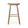 Maven Lane Luna Backless Wooden Bar Height Bar Stool - 3 of 4