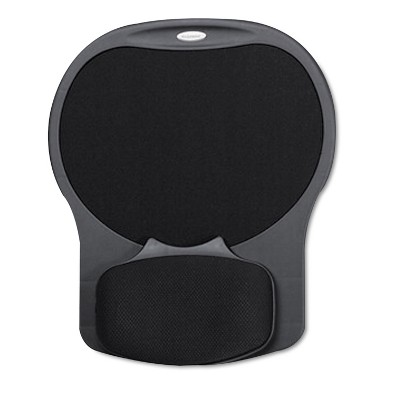 Fellowes Easy Glide Gel Mouse Pad w/Wrist Rest 10 x 12 X 1 1/2 Black 93730