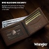 Wrangler Men’s Bifold Wallet Genuine Leather Branded Wallet, RFID Blocking, Casual Everyday 10-20 Cards Purse with AirTag Holder, Men's Accessories - 4 of 4