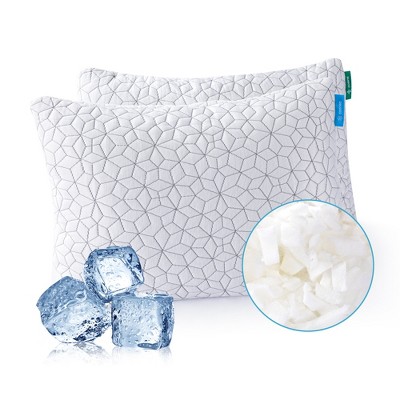 Lycvki Shredded Memory Foam Pillows Cooling Gel Neck Pain Relief Set Of 2