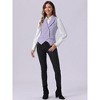 INSPIRE CHIC Women's Lapel Collar Dressy Versatile Racerback Waistcoat Suit Vest - 3 of 4